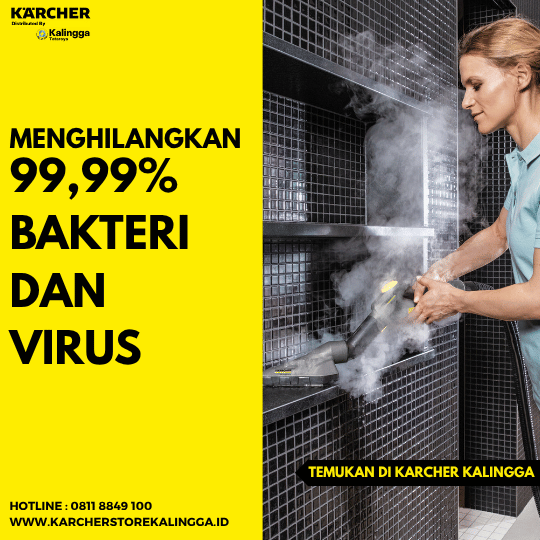 Steam Cleaner 99,99% bakteri dan virus